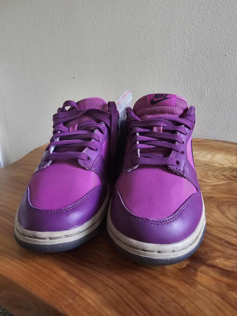 Nike Dunk Low-Inspired Sneakers in Purple and Magenta - Picture 5 of 6